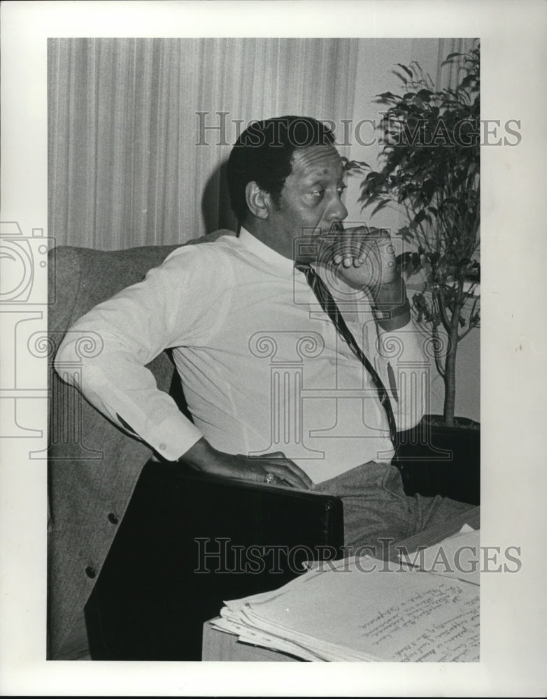 1984 Press Photo Businessman Arnold Pinkney in Washington - Historic Images