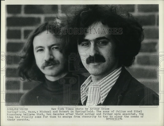 Michael and Robert in Springfield. The sons of Julius and Ethel - Historic Images