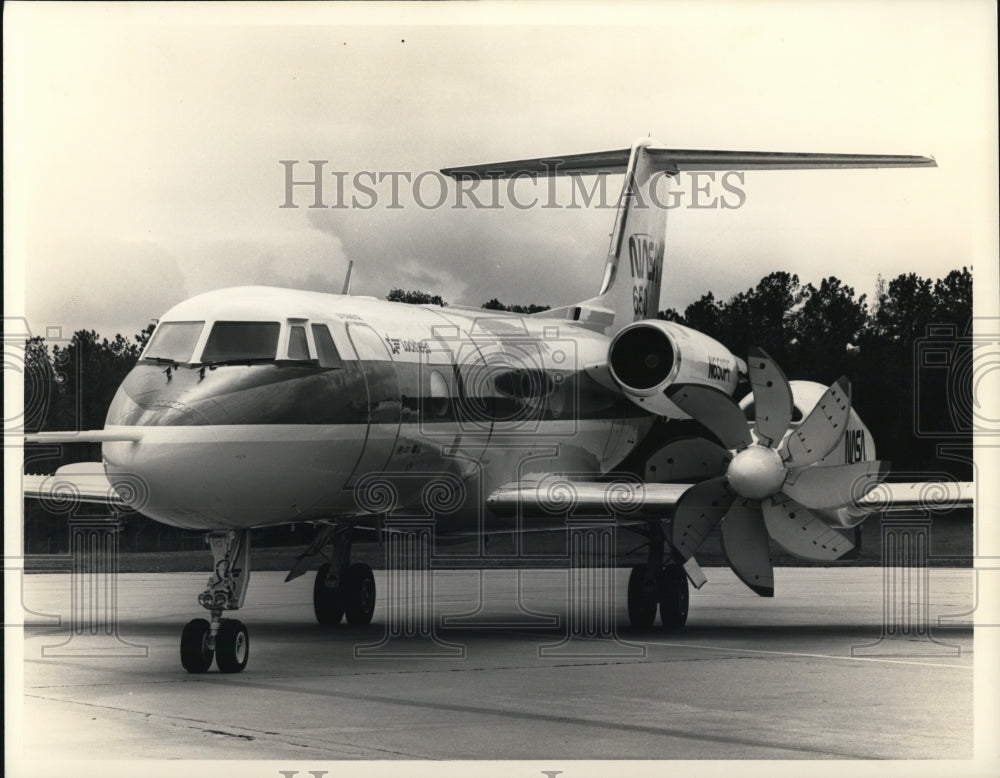 1987 Press Photo Lockheed Propfan - Historic Images