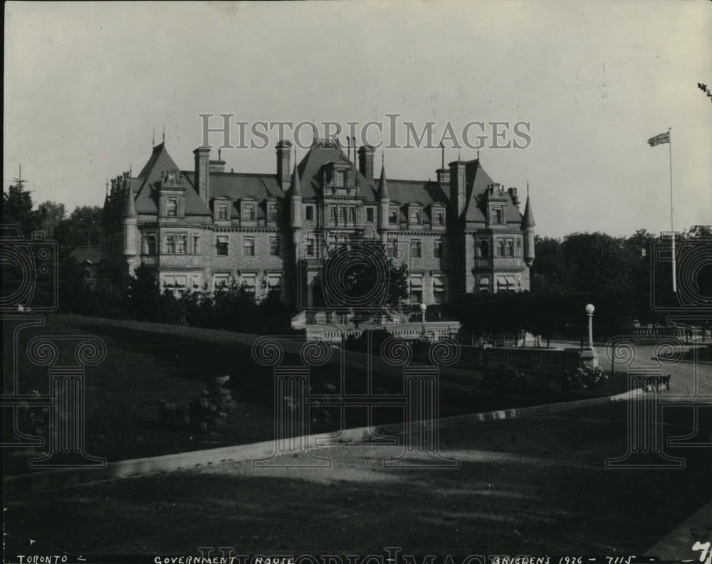 1928 The governor's building in Toronto Canada - Historic Images