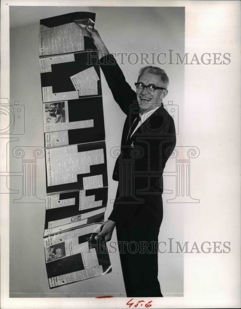 1963, United Appeal reporter Joe Wadovick. - cva49521 - Historic Images