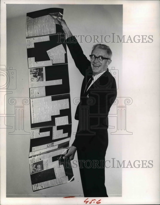 1963, United Appeal reporter Joe Wadovick. - cva49521 - Historic Images