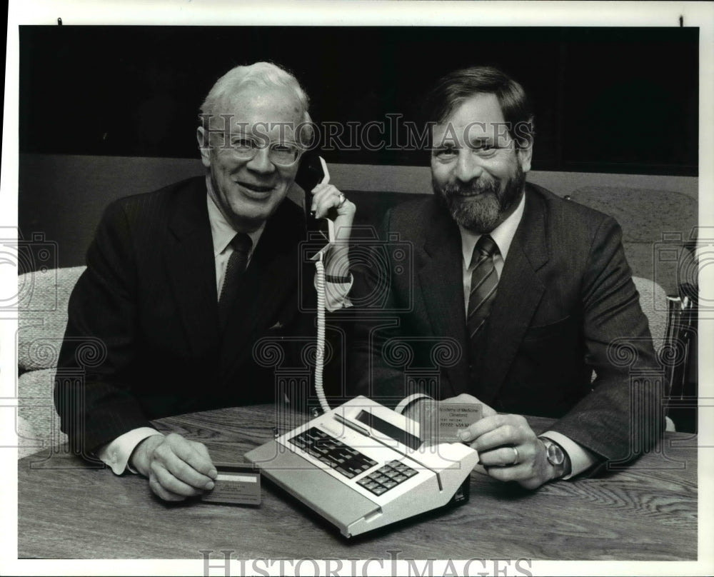 1986 Press Photo Medical Payment Systems Tinkham Veale And William H. Davis - Historic Images