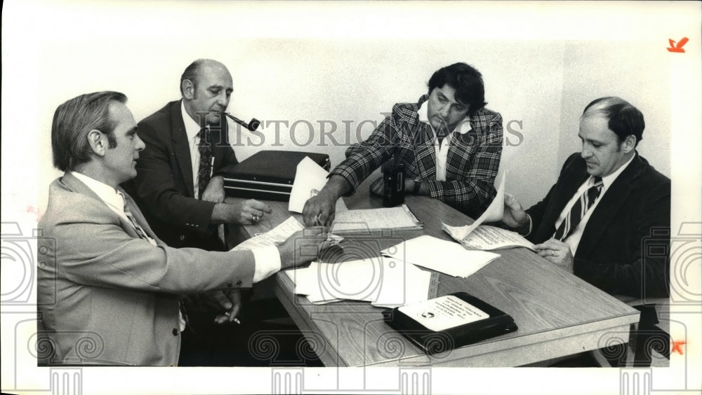 1980 Press Photo Det Michael Janero, Det Tony Zalar, Det Paul Bellito, Det James-Historic Images