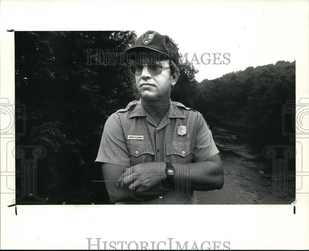 1985 Press Photo Garree Williamson, Cuyahoga Park ranger - Historic Images