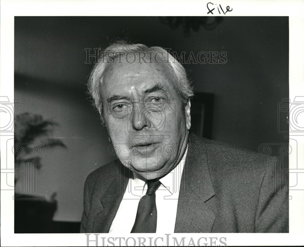 1986 Press Photo Harold Wilson, World Famous Speakers - cva50944-Historic Images