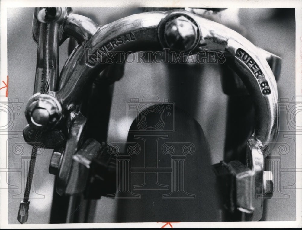 1972 Press Photo The brake part of the bicycle-Historic Images