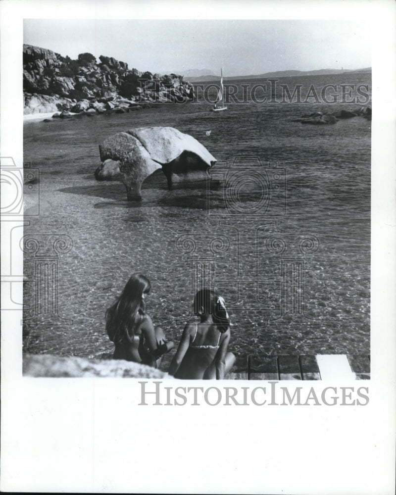 1971 Press Photo Costa Smeralda, Sardinia, Italy-Historic Images