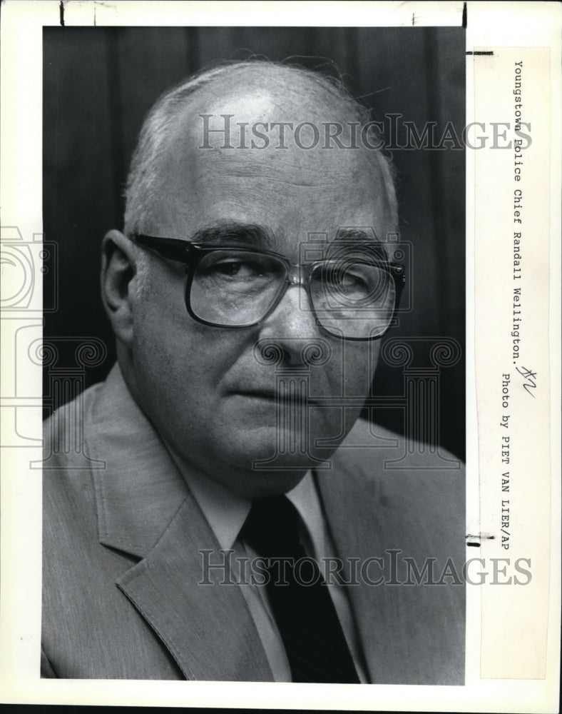 1991 Press Photo Youngstown Police Chief Randall Wellington - Historic Images