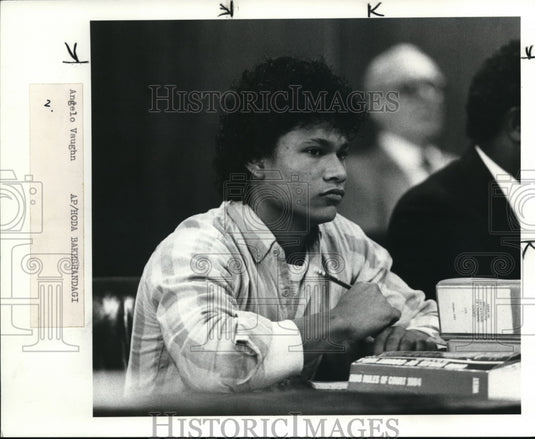 1985 Press Photo Angelo Darnell Vaughn-Historic Images