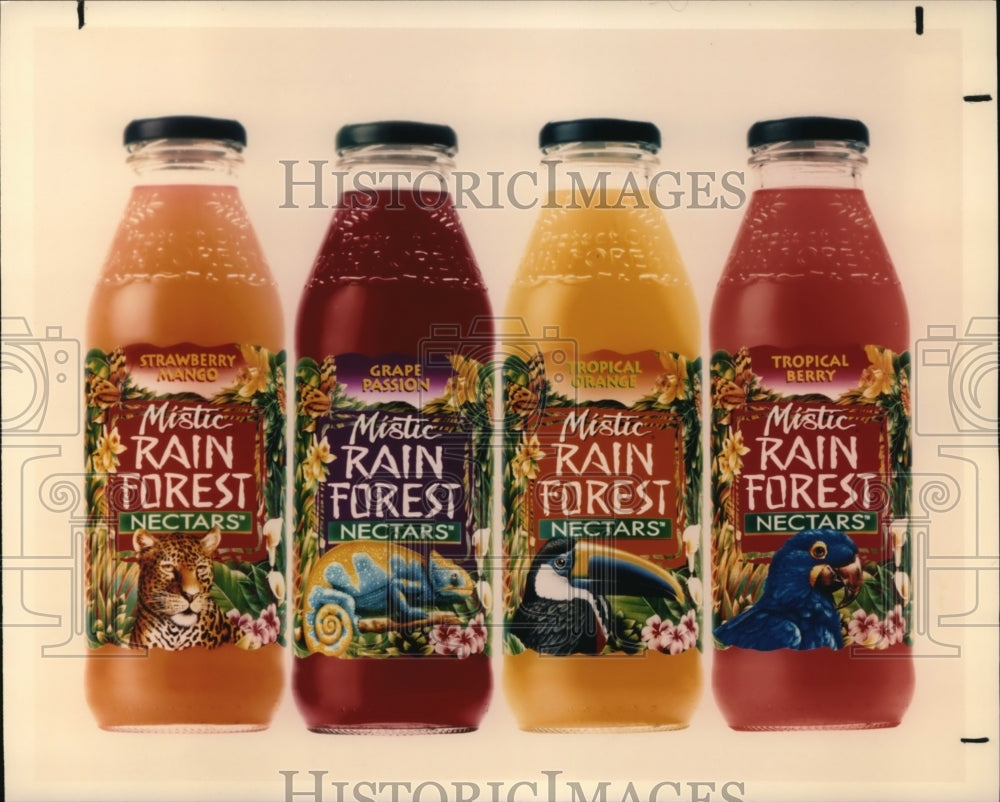 1997 Press Photo Mystic Rain Forest, beverages - Historic Images