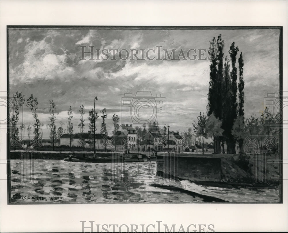 1991 Press Photo The Lock at Pontoise, 1872 by Camille Pissaro - cva52221 - Historic Images