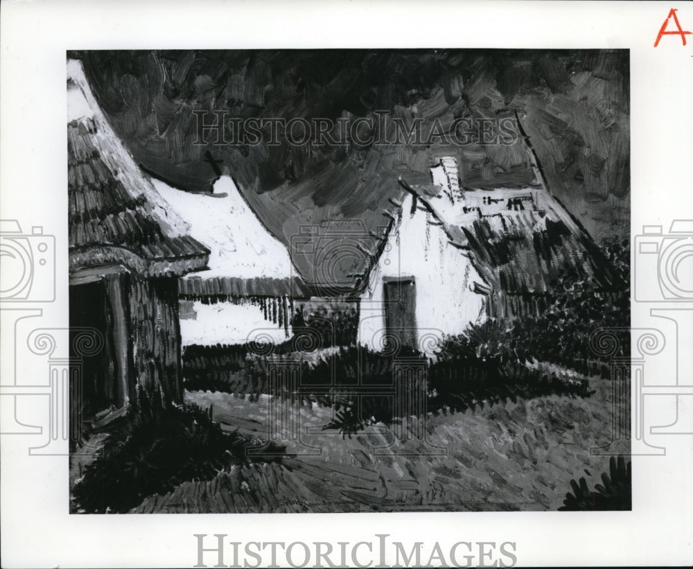 1965 The Houses, Les Saintes Maries by Vincent Van Gogh  - Historic Images