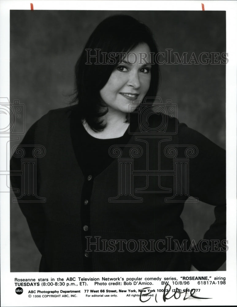 1996 Press Photo Roseanne stars comedy series Roseanne in ABC-TV - cva52931 - Historic Images