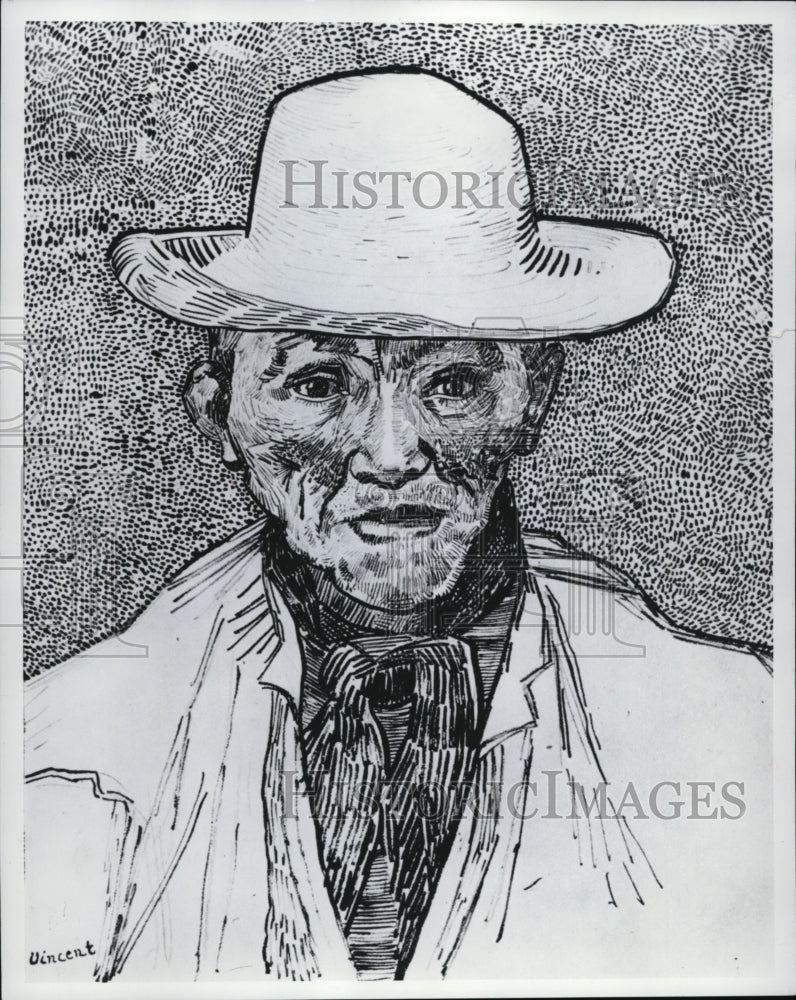 1970 Press Photo The Portrait of Patience Escalier by Vincent Van Gogh - Historic Images