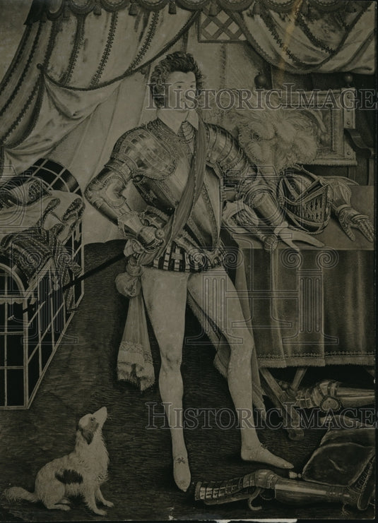 1967 Sir Anthony Mildmays wearing armor  - Historic Images
