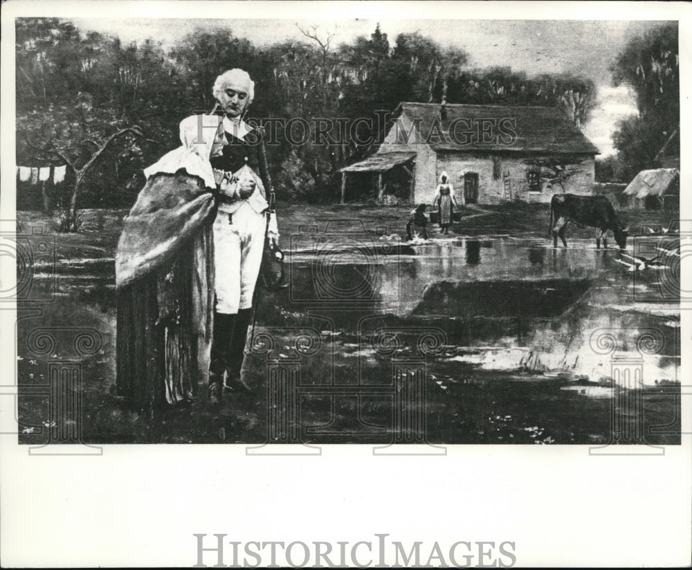 1970 Press Photo Washington, Tender scene showing Washington and his mother-Historic Images