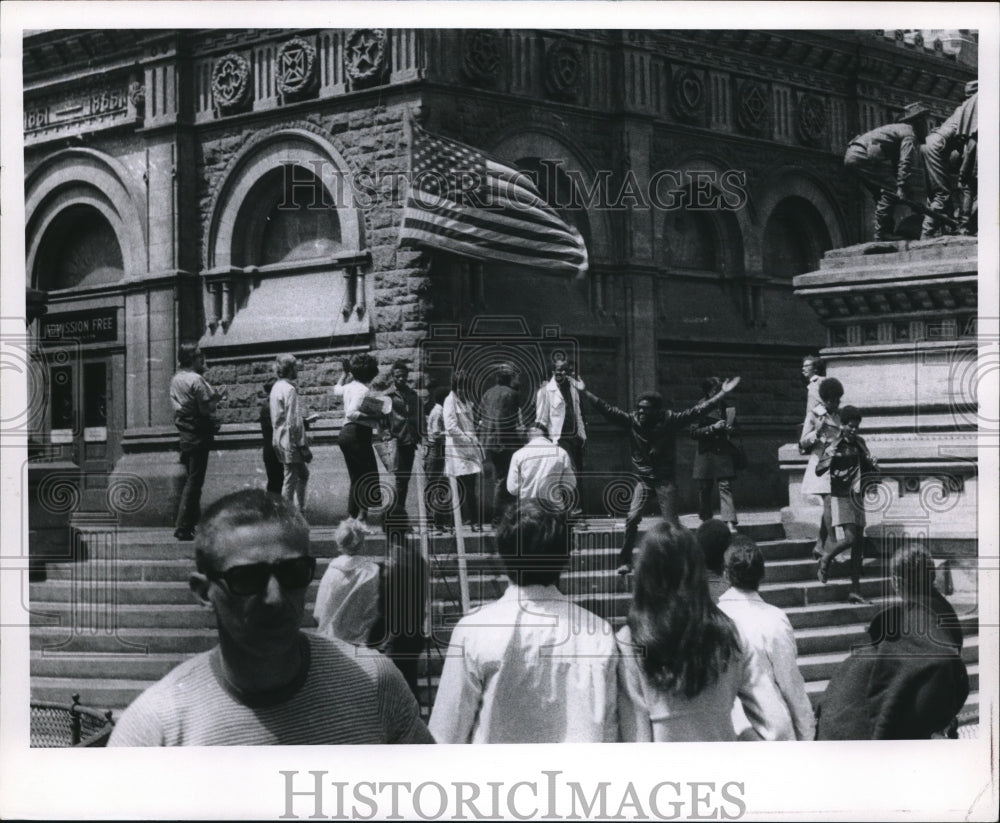 1970 Cuyahoga Community College Riots and Demonstrations  - Historic Images