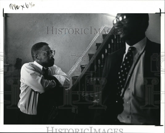 1991 Press Photo Cleveland Mayor Michael White - Historic Images