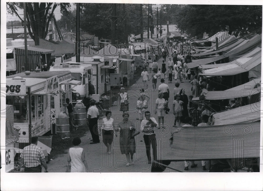 1966 Press Photo The Midway Berea Fair - Historic Images