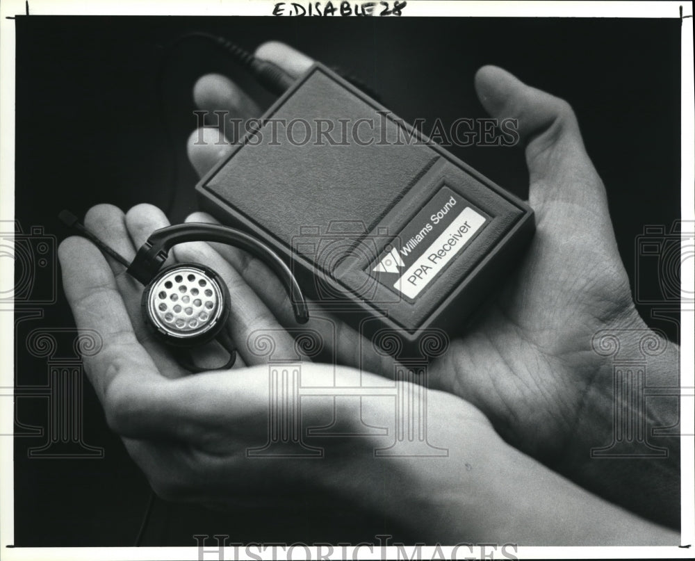 1991 Press Photo Entertainment for the Blind - Historic Images