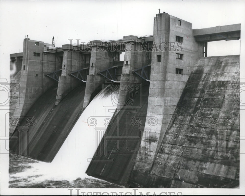 1957 Press Photo Berlin Dam in Mahoning County-Historic Images