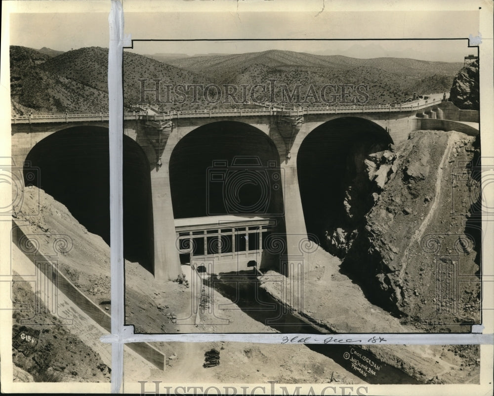 1930 Press Photo The Coolidge dam, the most graceful structure dam in the world - Historic Images