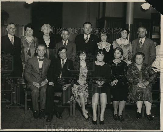 1929 Press Photo Potter-Bunowitz Jury-Historic Images