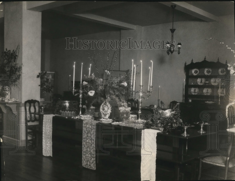 1928, Interior of In Town Club - Historic Images