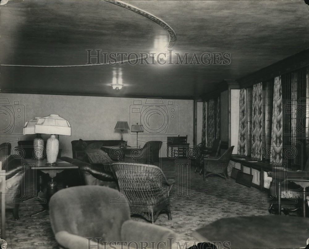 1929, Lounge at City Club - Historic Images