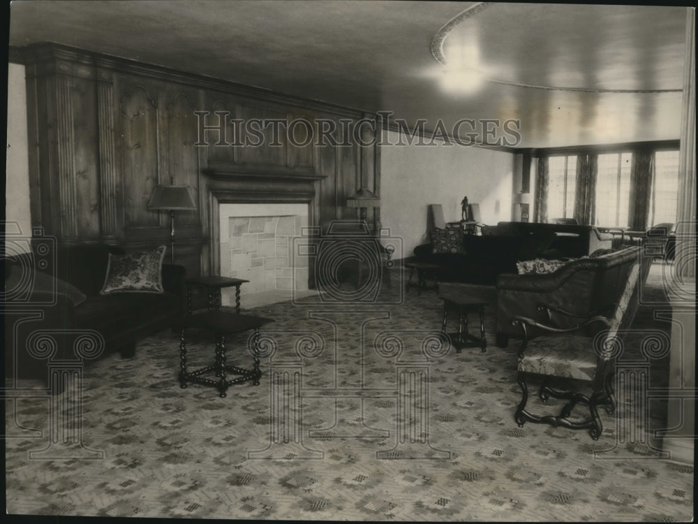 1924 Press Photo A peek into the new quarters of the City Club of Cleveland - Historic Images