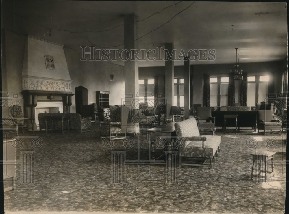 1929 Press Photo Section of Lounge Room-Historic Images