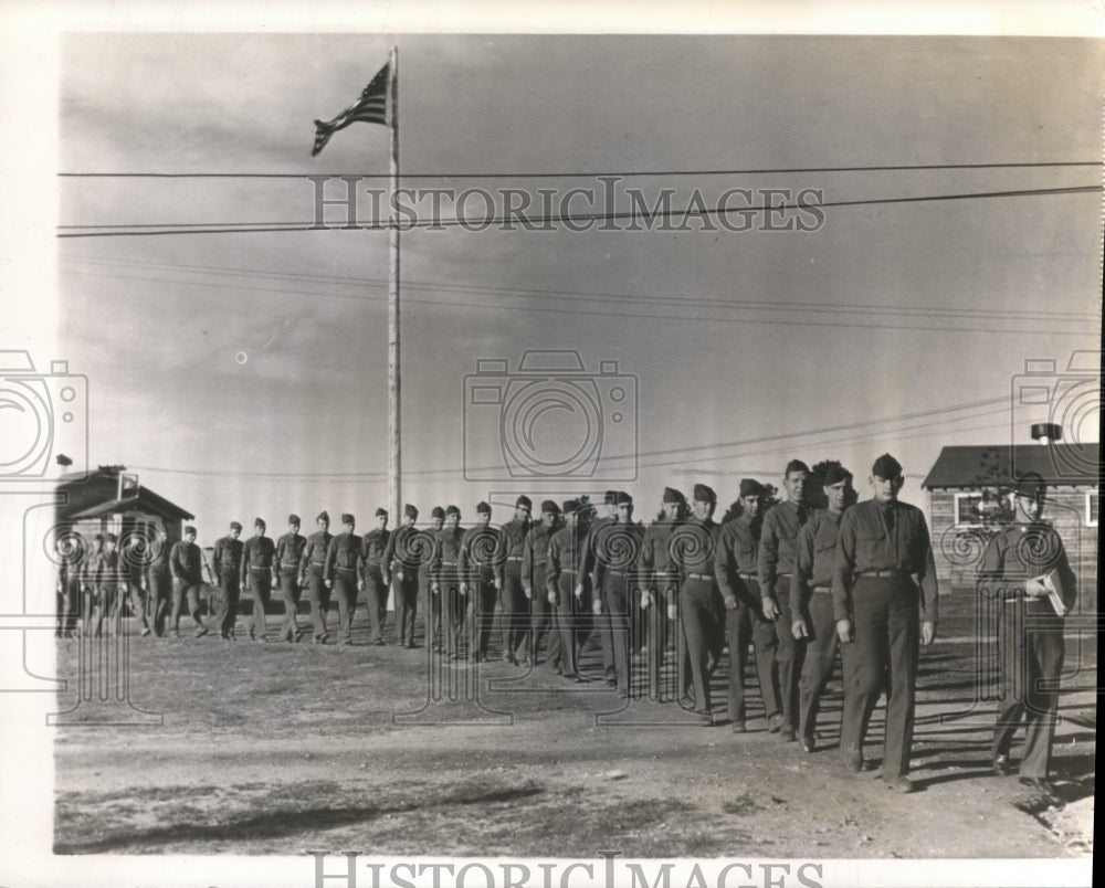 1940 Press Photo CCC Men camped on Genesse Mountain near Denver, Col. - Historic Images