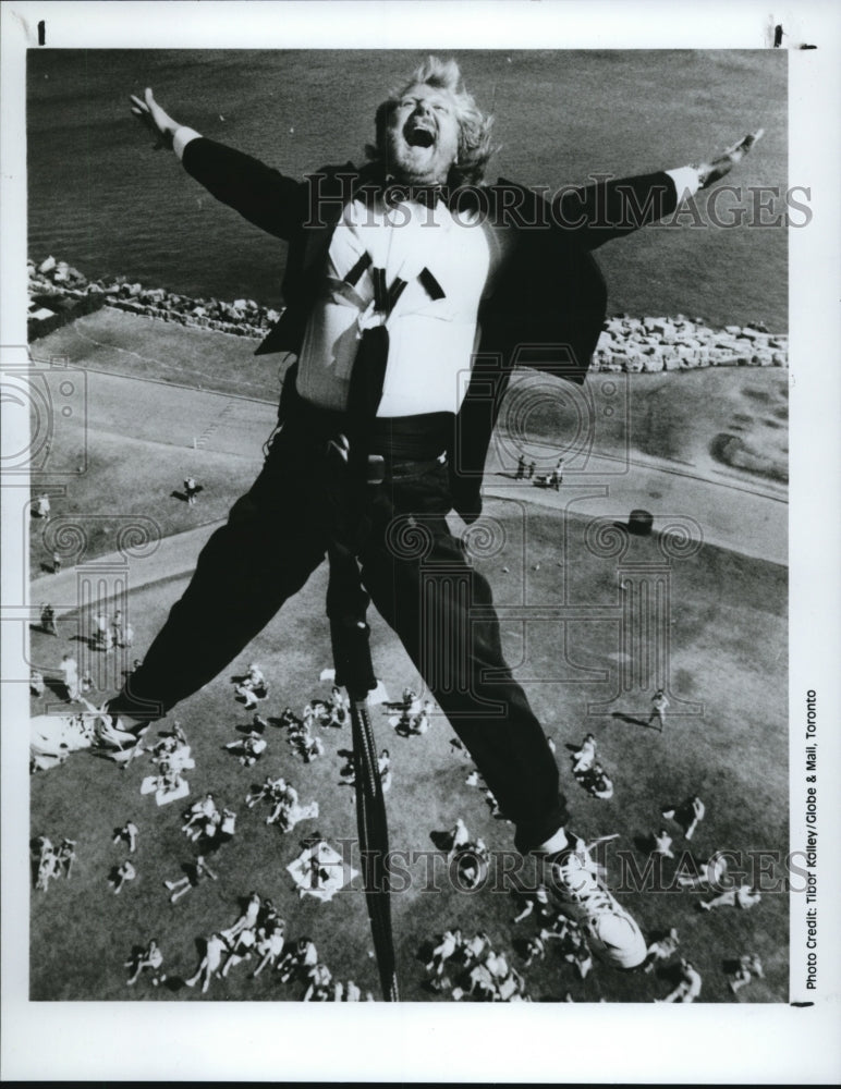 1991 Press Photo Bungee Jumping - Historic Images