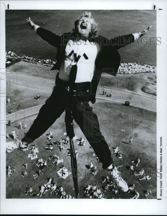 1991 Press Photo Bungee Jumping - Historic Images