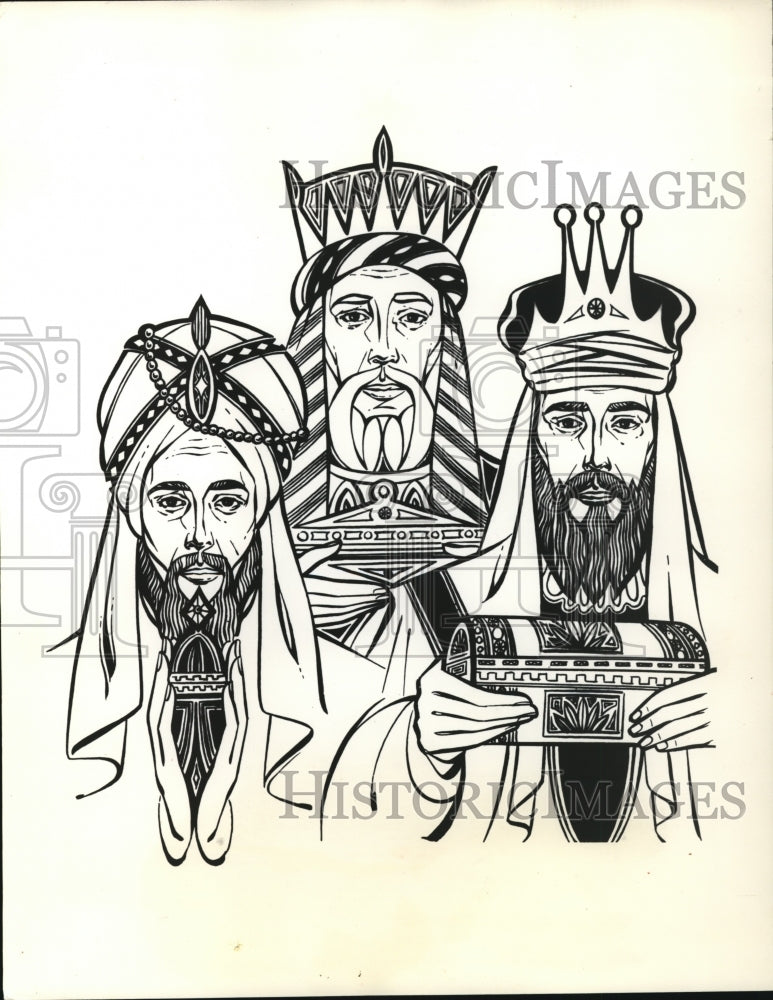 1969 Press Photo The Three Kings or the Three Wise men - Historic Images