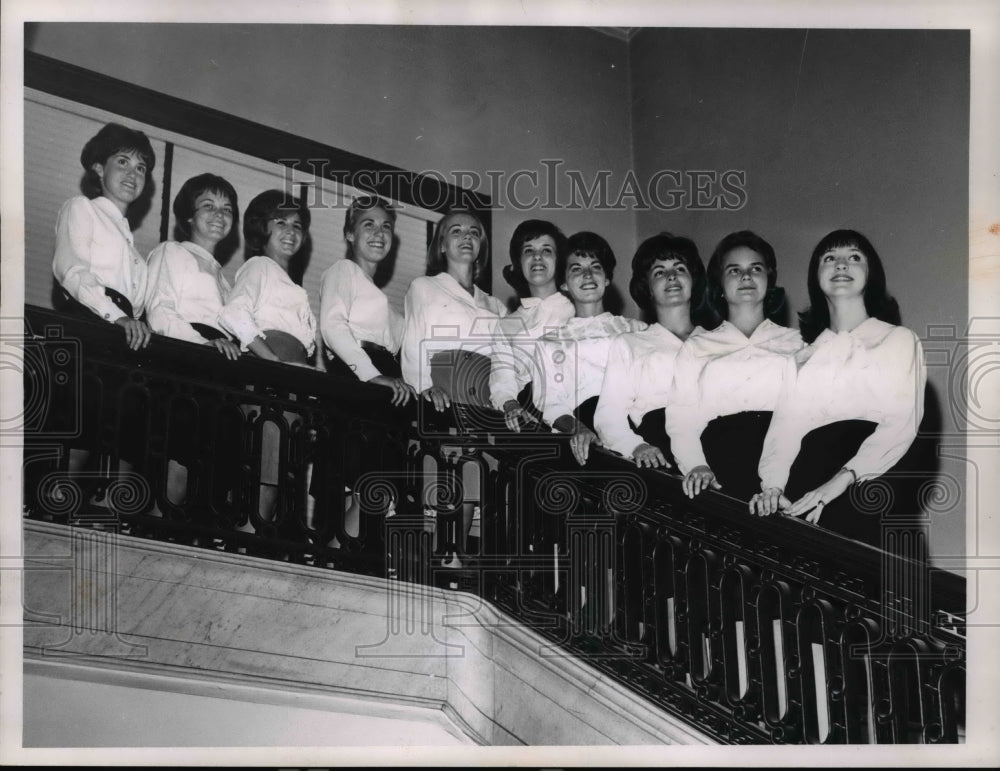 1964 Press Photo Western Reserve University homecoming queen candidates - Historic Images