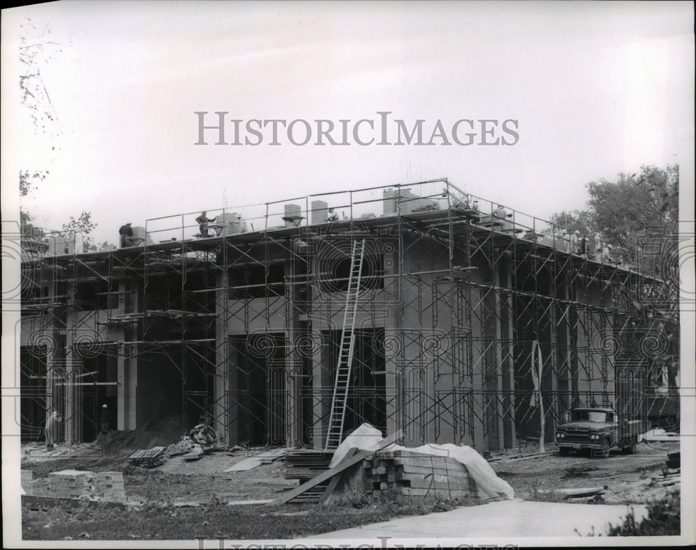 1966 The construction of the Western Reserve University dormitory - Historic Images