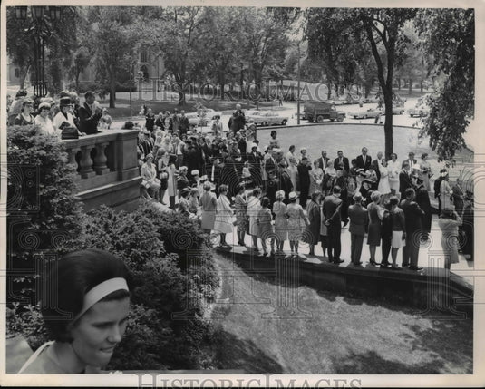1965, The procession of the graduates of Western Reserve University - Historic Images