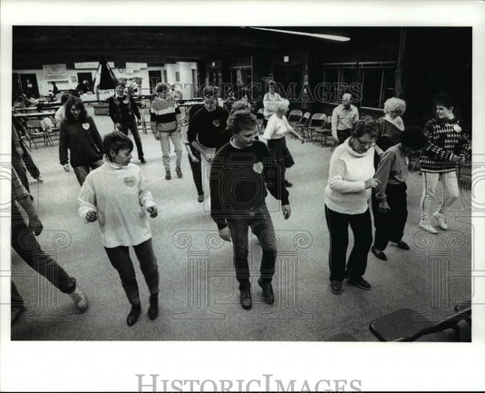 1989 Press Photo The dancing project at Hiram House Camp-Historic Images