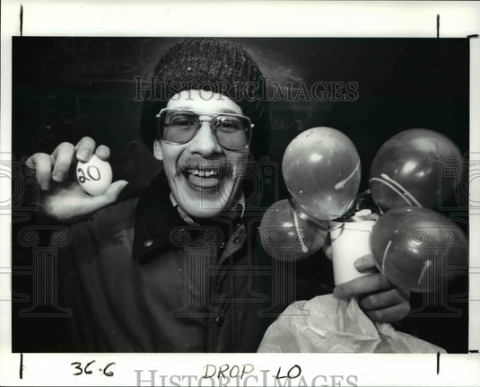 1989 Press Photo Donald McGervey, grad student at CWRU- Historic Images
