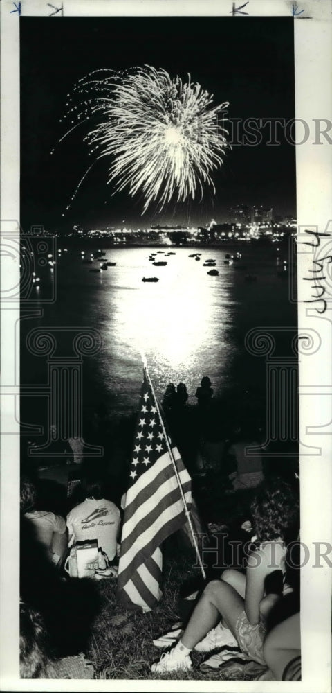 1986 Press Photo Fourth of July - Historic Images