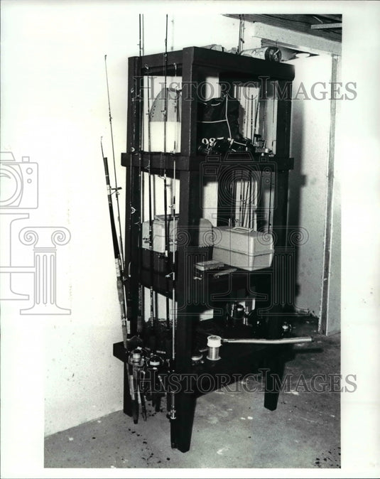 1987 Press Photo The free standing fishing stuff owned by Jud Shelnutt-Historic Images