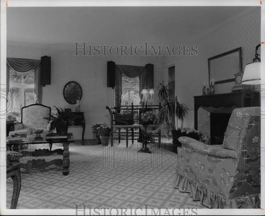 1973 Press Photo Living room-Historic Images