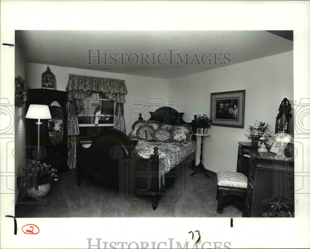 1991 Press Photo The bedroom showcase at the Home &amp; Garden Show - Historic Images