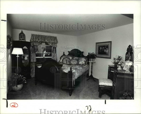 1991 Press Photo The bedroom showcase at the Home & Garden Show - Historic Images