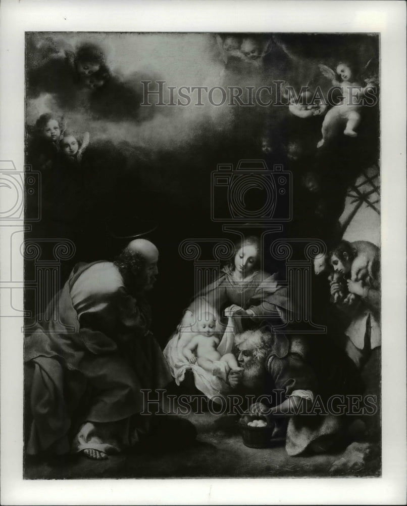 1976 Press Photo Adoration iof the Shepherds bu Carlo Dolci, Italian 1616-1681 - Historic Images