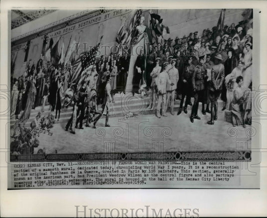 1959 Reconstruction of Famous World War Painting  - Historic Images