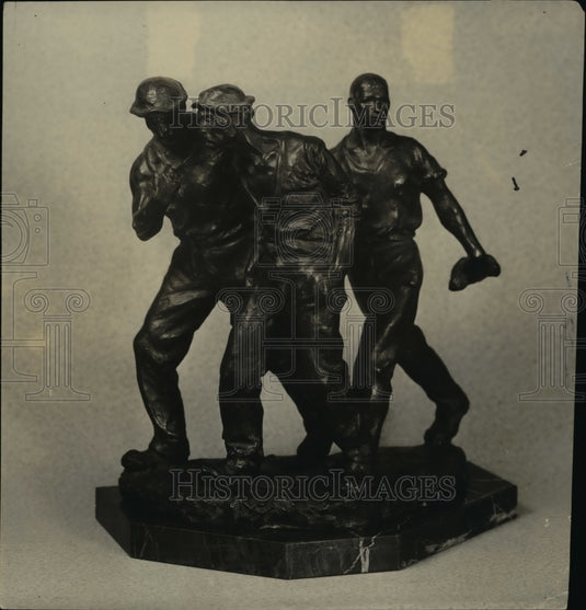 1925 Sculpture Toil's End by Max Kalish  - Historic Images