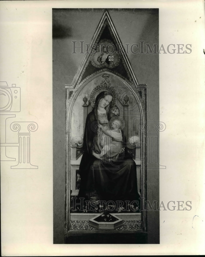 1968 A Florentine painting of Madonna and Child  - Historic Images